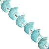 Large Bear 18x13mm 8in Strung Reconstructed Turquoise