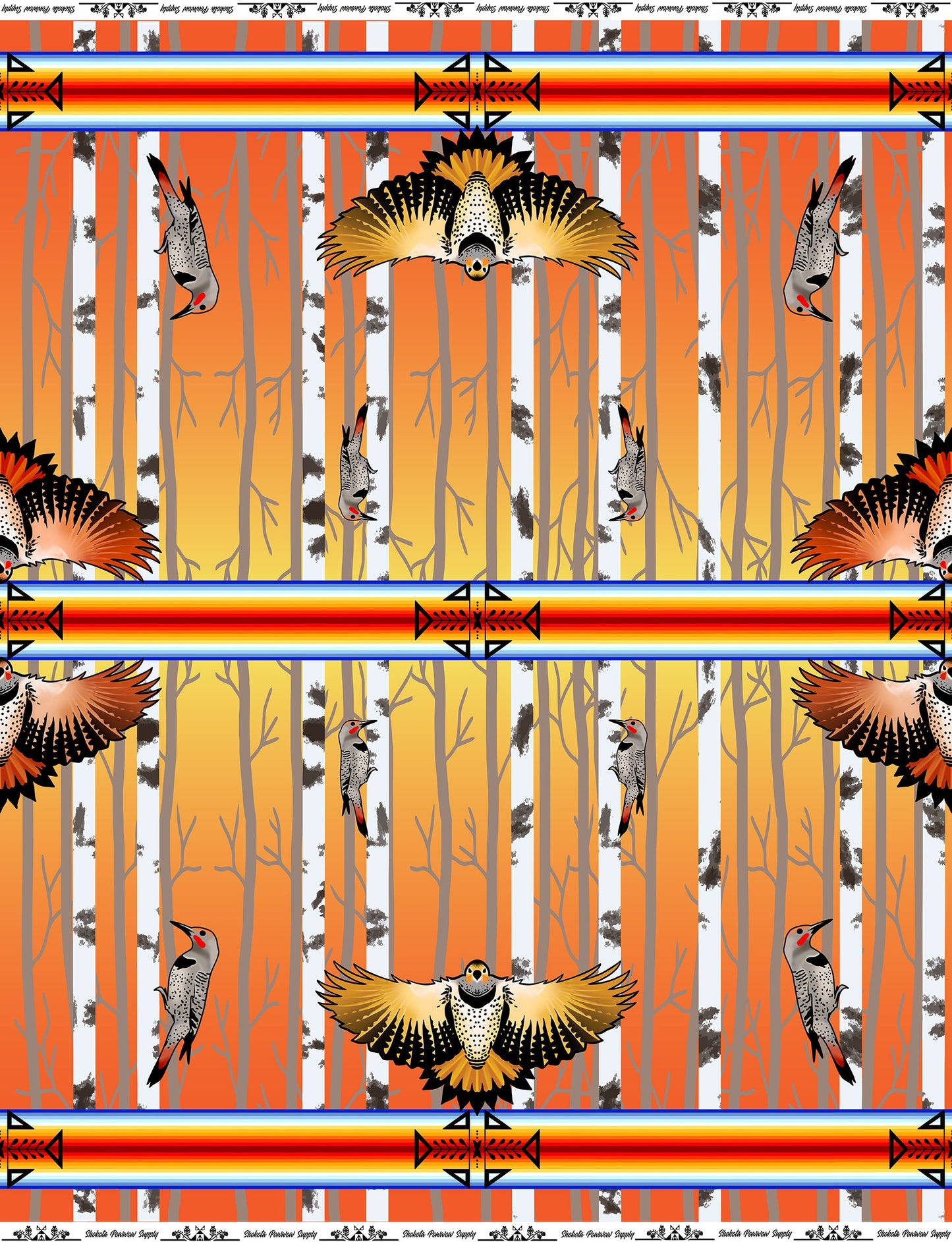 Flicker By Paula Top Sky Houtz For Shokota Pow-Wow Supply
