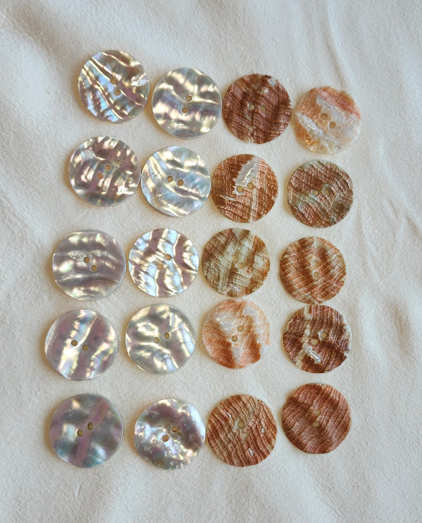 Red Abalone Button 10 Pack