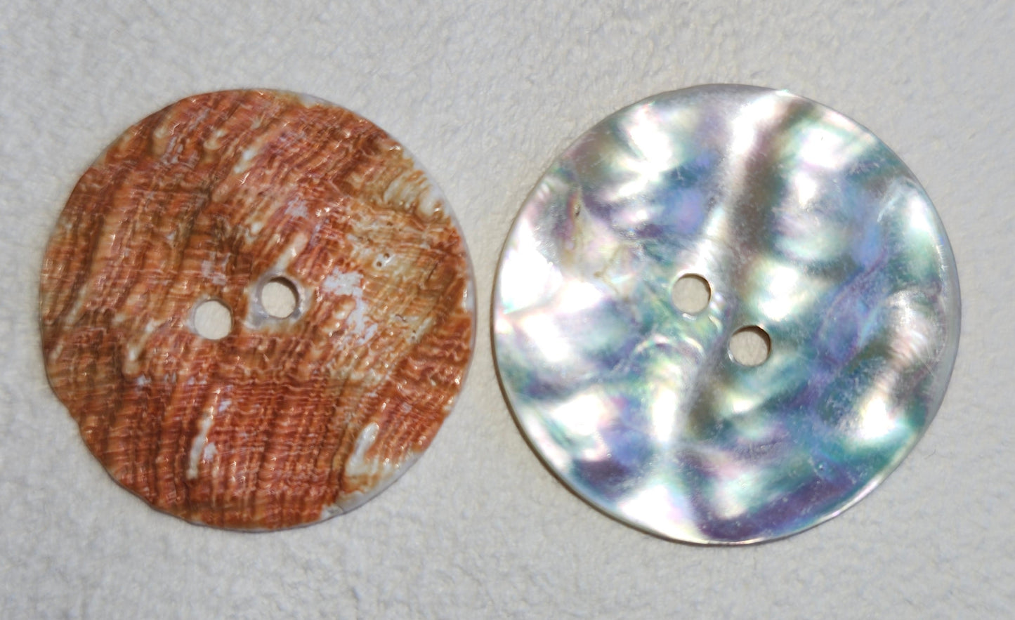 Red Abalone Button 10 Pack