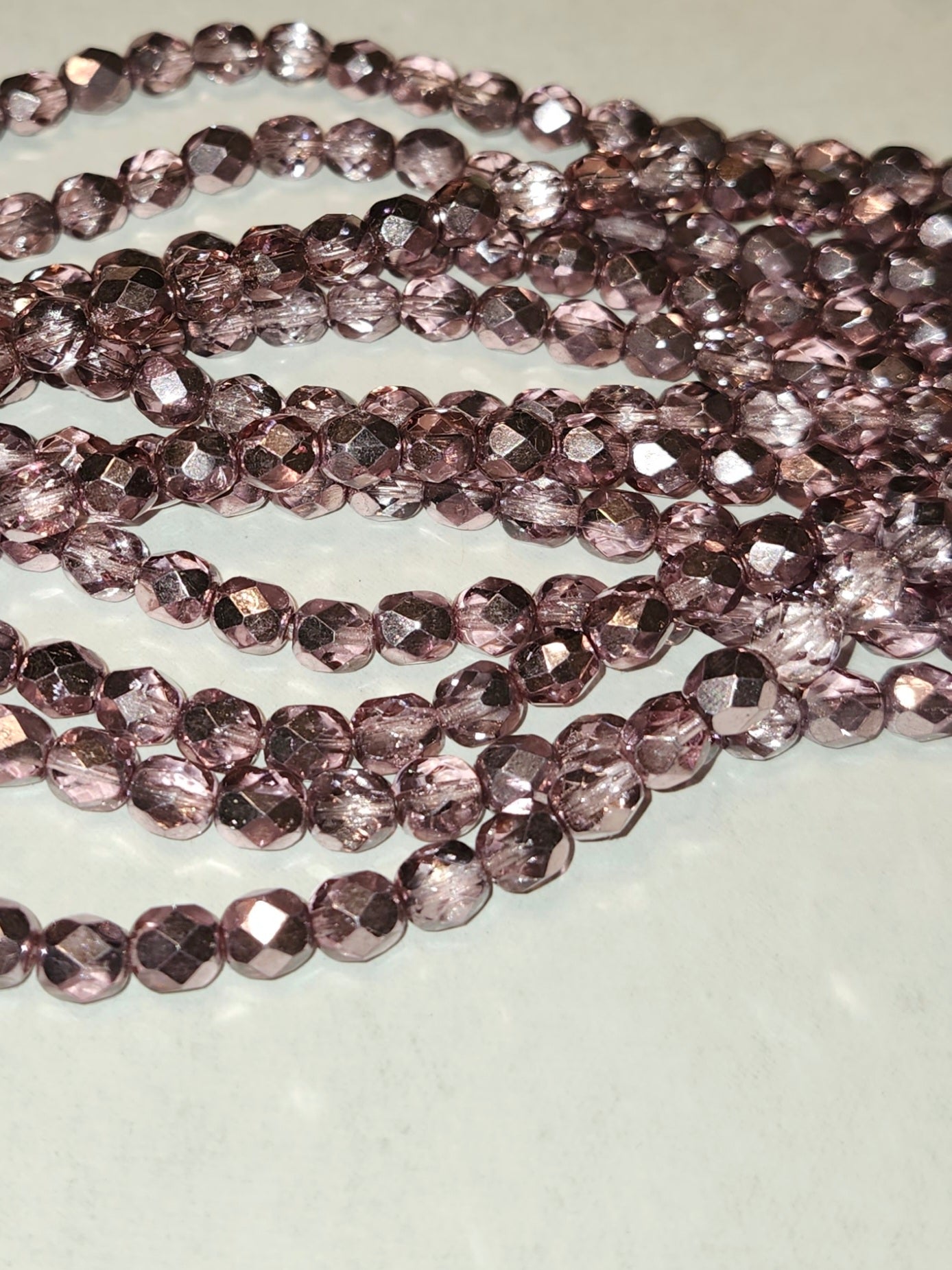 6mm Round Fire Polished Czech Beads