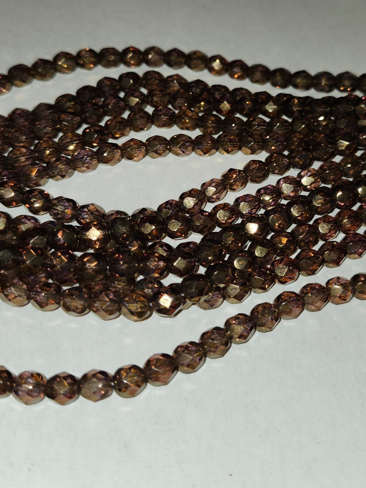 6mm Round Fire Polished Czech Beads