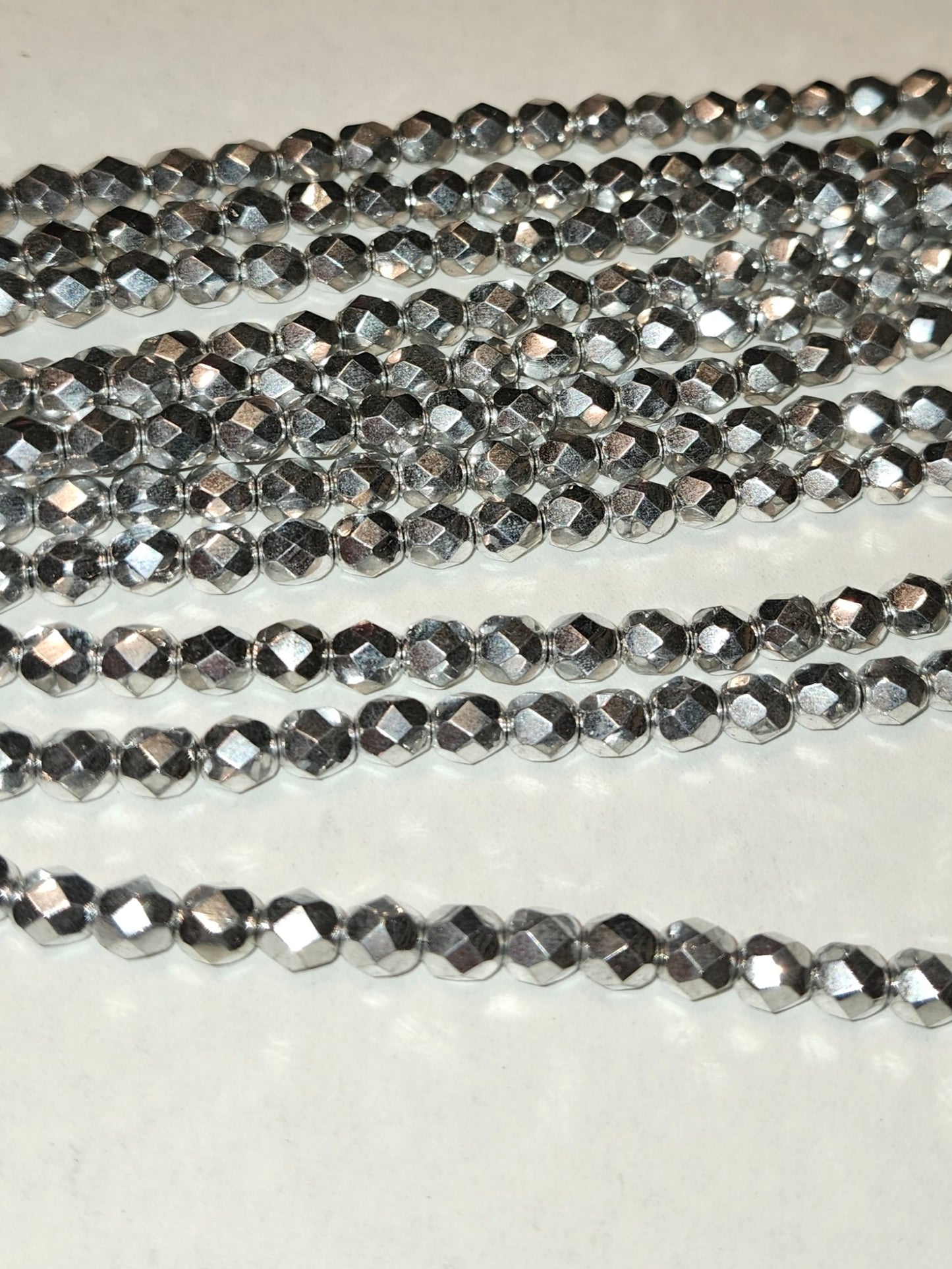 6mm Round Fire Polished Czech Beads