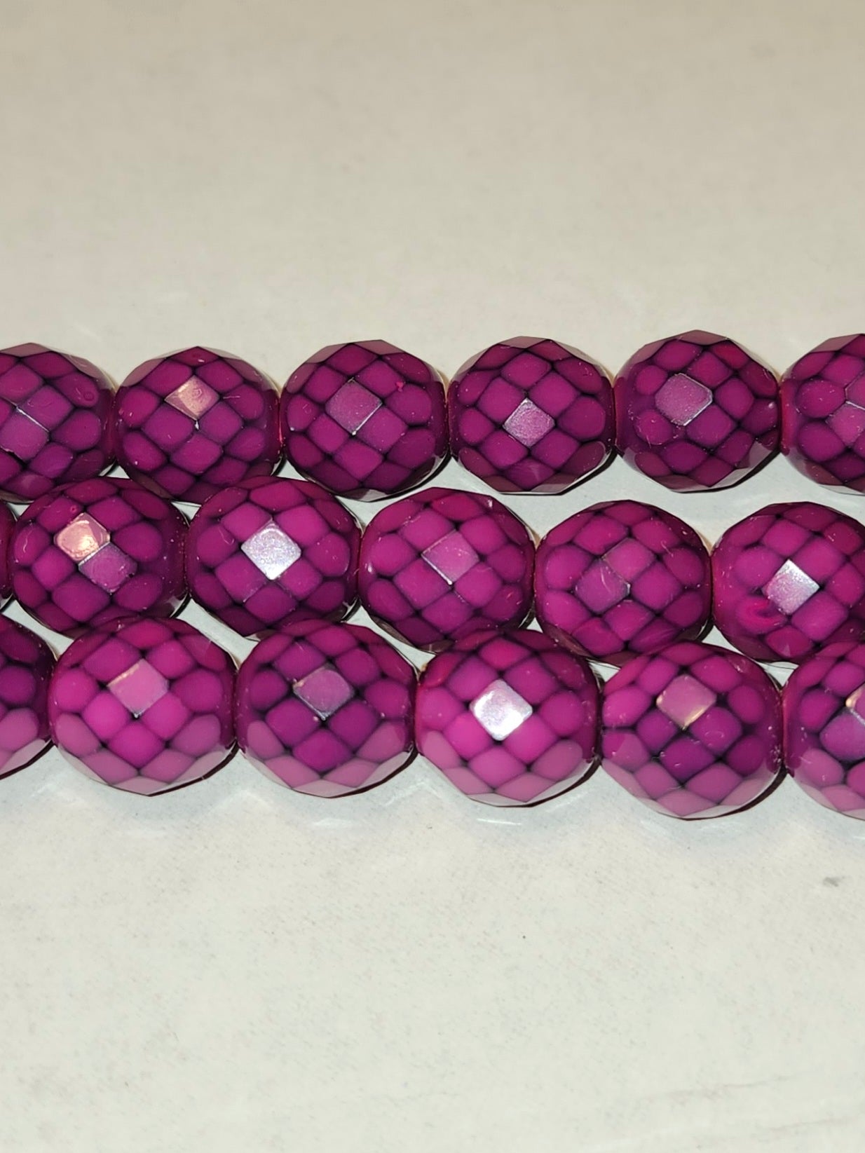 12mm Round Fire Polished Czech Beads