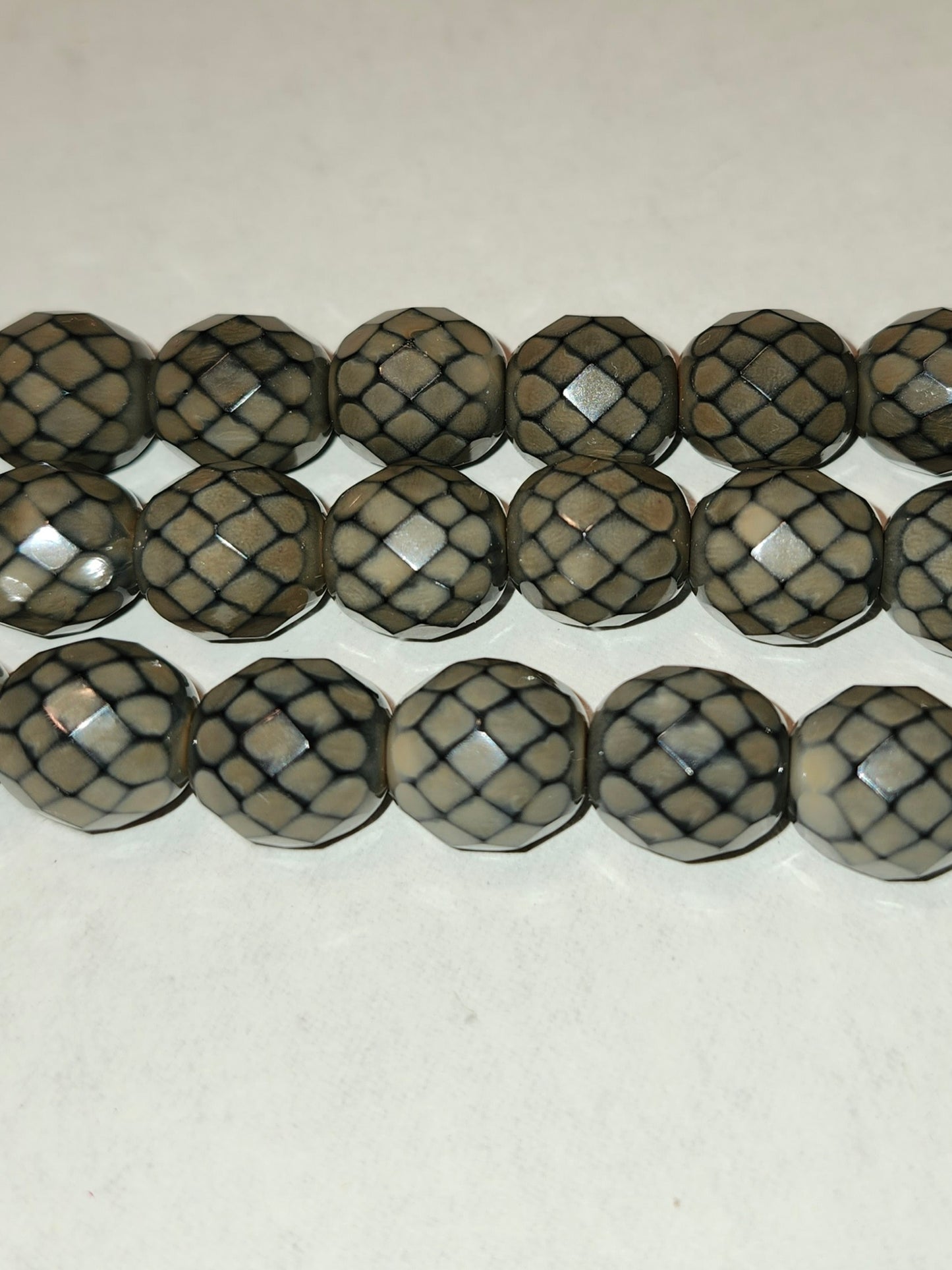 12mm Round Fire Polished Czech Beads