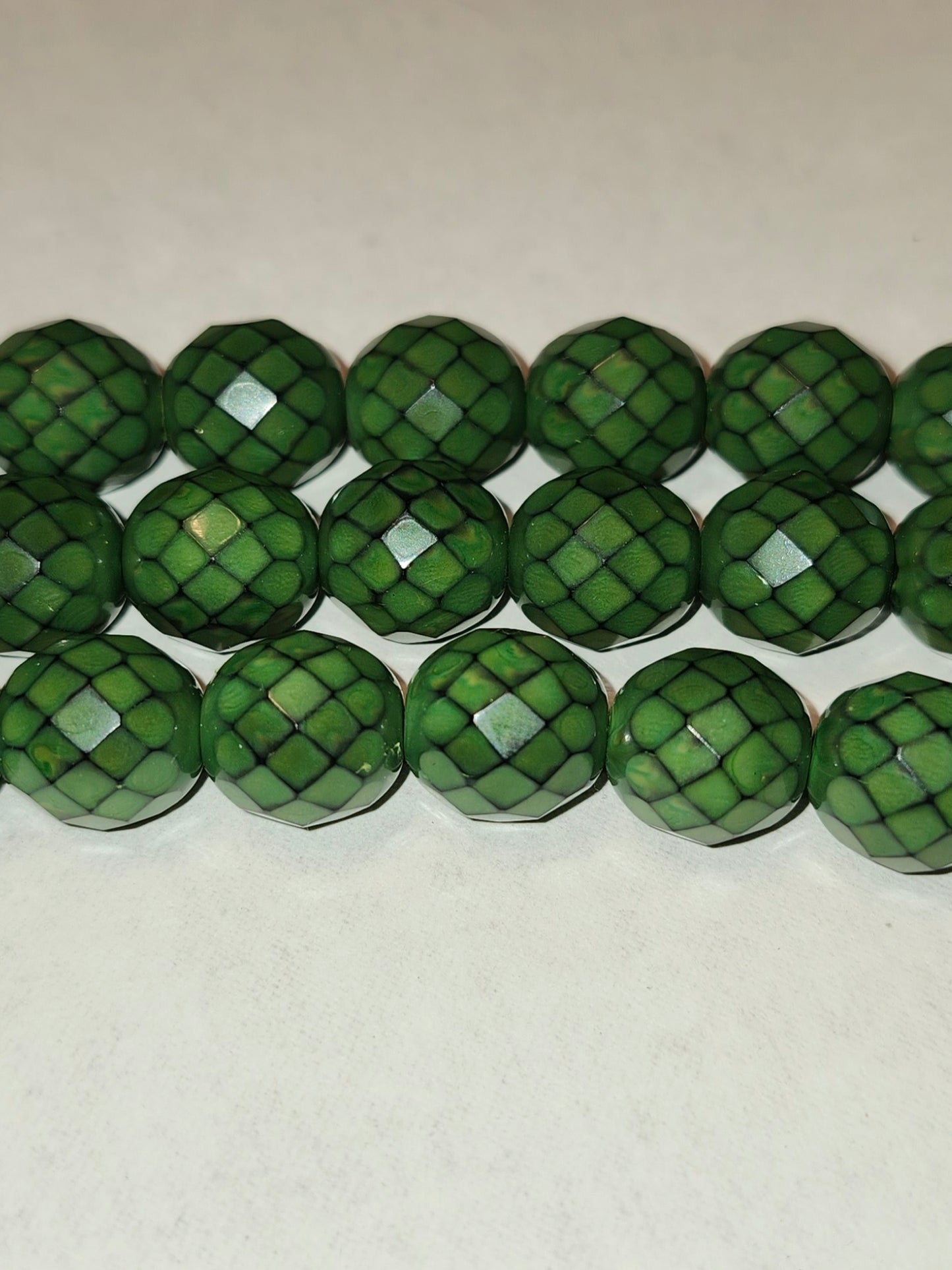 12mm Round Fire Polished Czech Beads