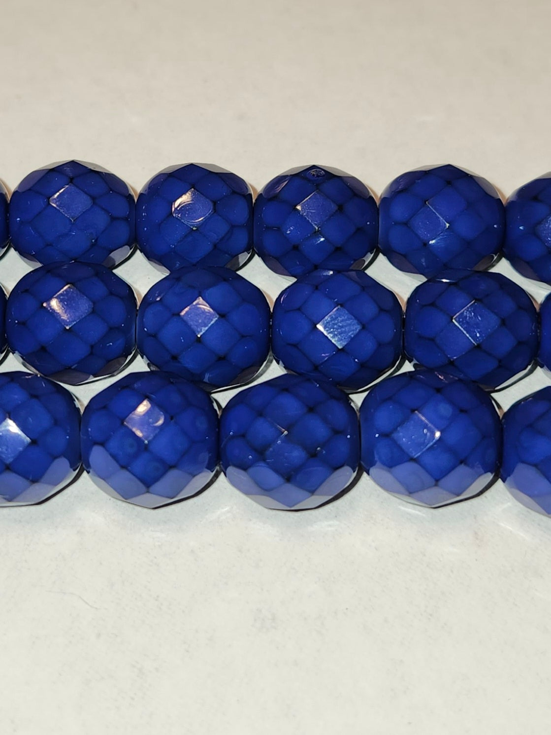 12mm Round Fire Polished Czech Beads