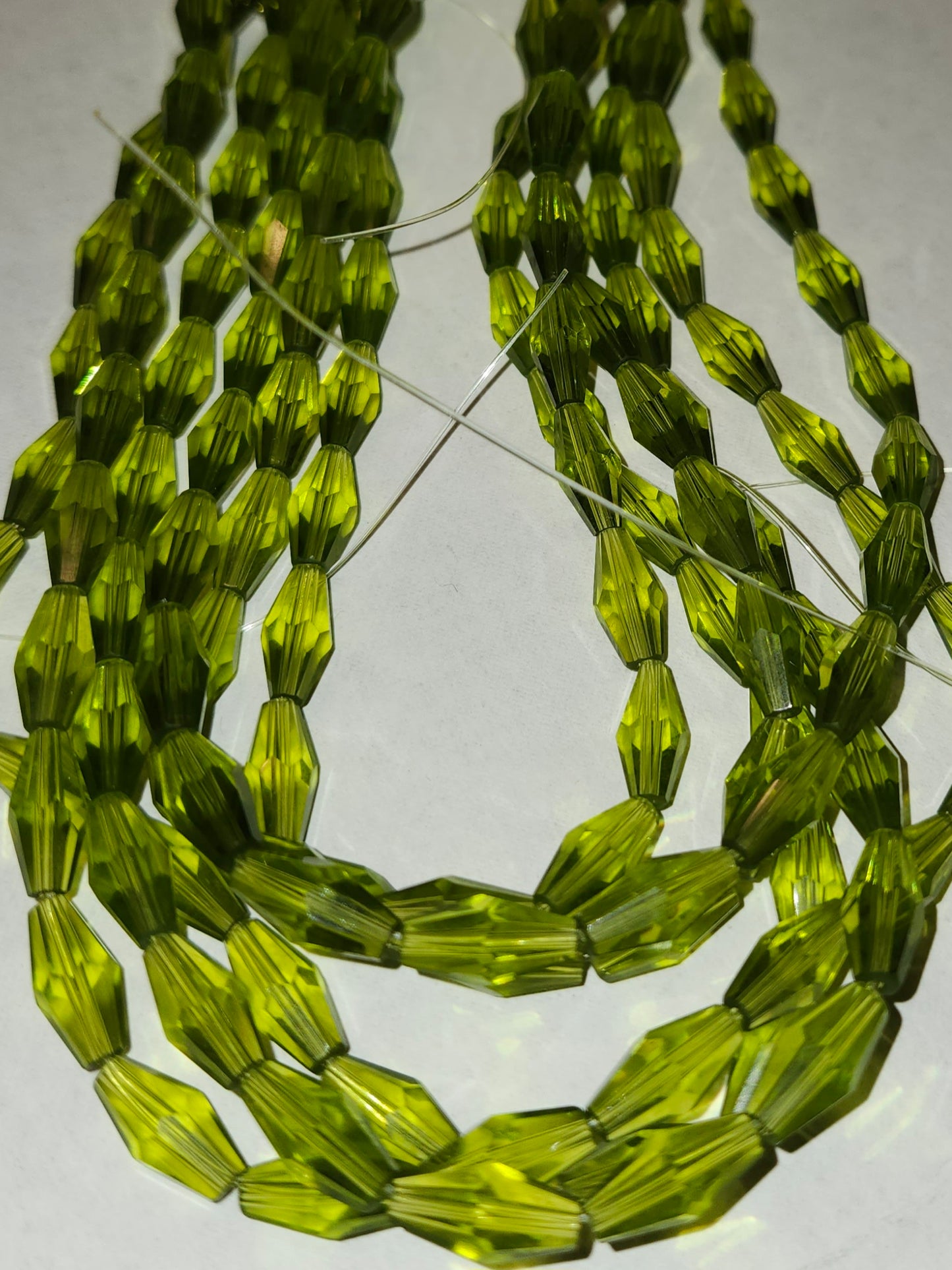 Lantern Glass Hand Cut Beads