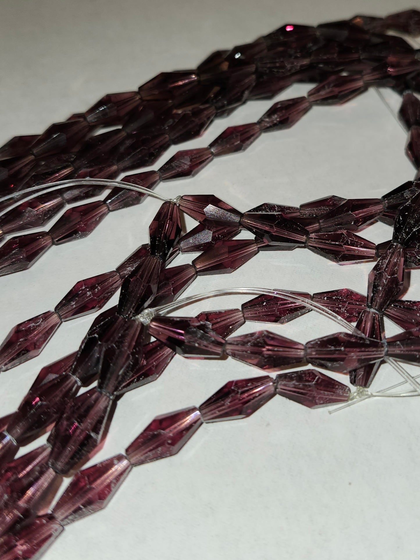 Lantern Glass Hand Cut Beads