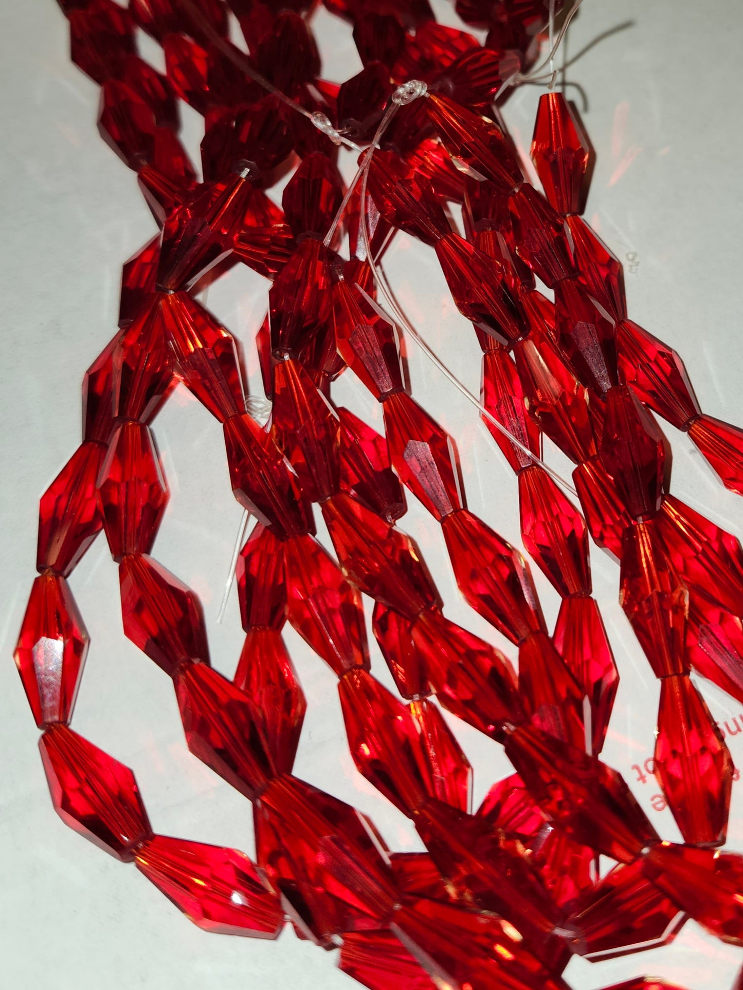 Lantern Glass Hand Cut Beads