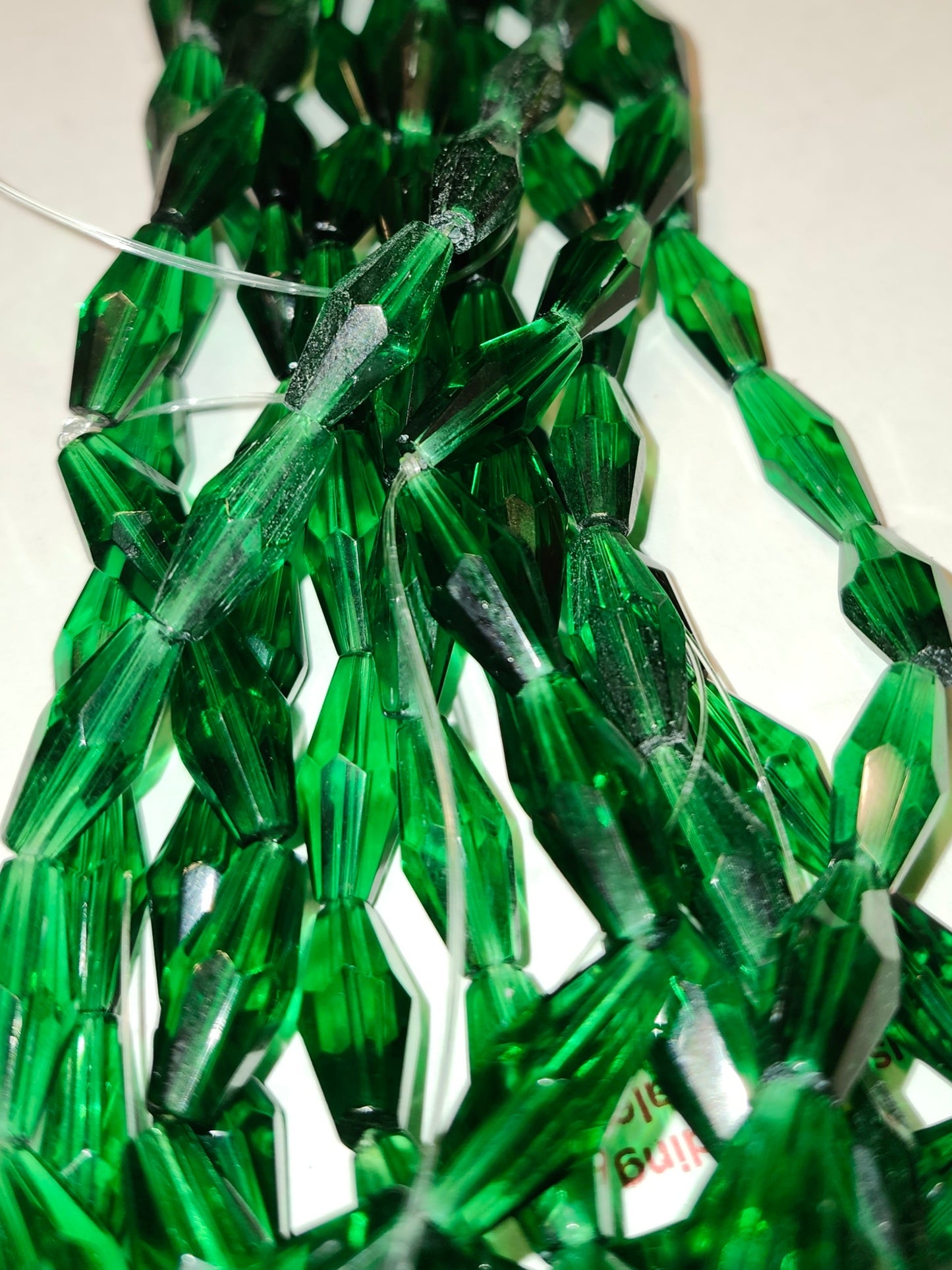 Lantern Glass Hand Cut Beads