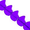 Glass Small Bears 10mm Transparent Cobalt Blue
