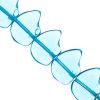 Glass Small Bears 10mm Transparent lt.Aqua