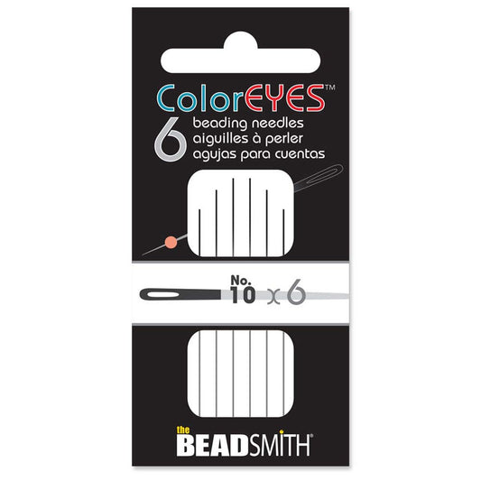 COLOREYES BEADING NEEDLE BLACK #10 6/CD