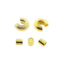 GP 24 EA:2X2MM CRIMP TUBE 4MM STARDUST CRIMP COVER