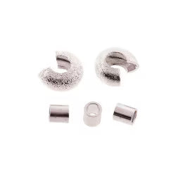 SP 24 EA:2X2MM CRIMP TUBE 4MM STARDUST CRIMP COVER