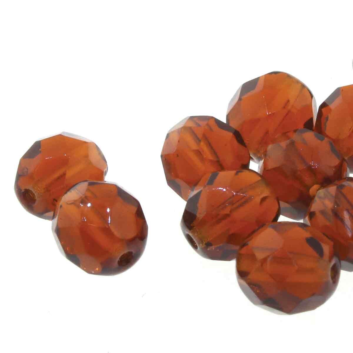 Fire Polish Faceted Round Beads