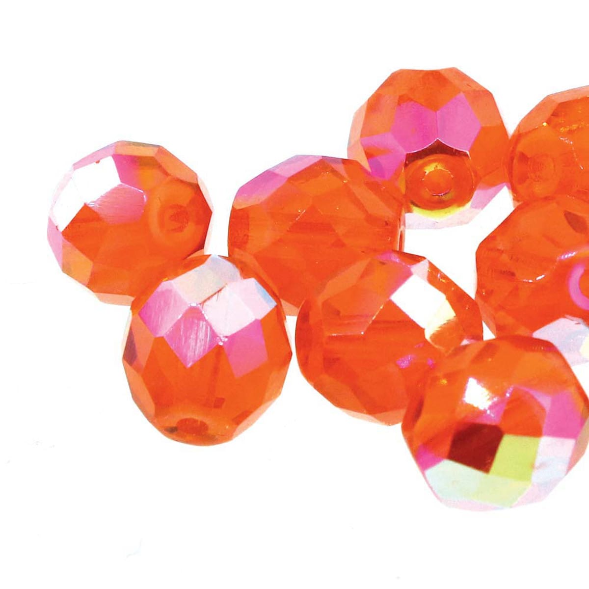 Fire Polish Faceted Round Beads