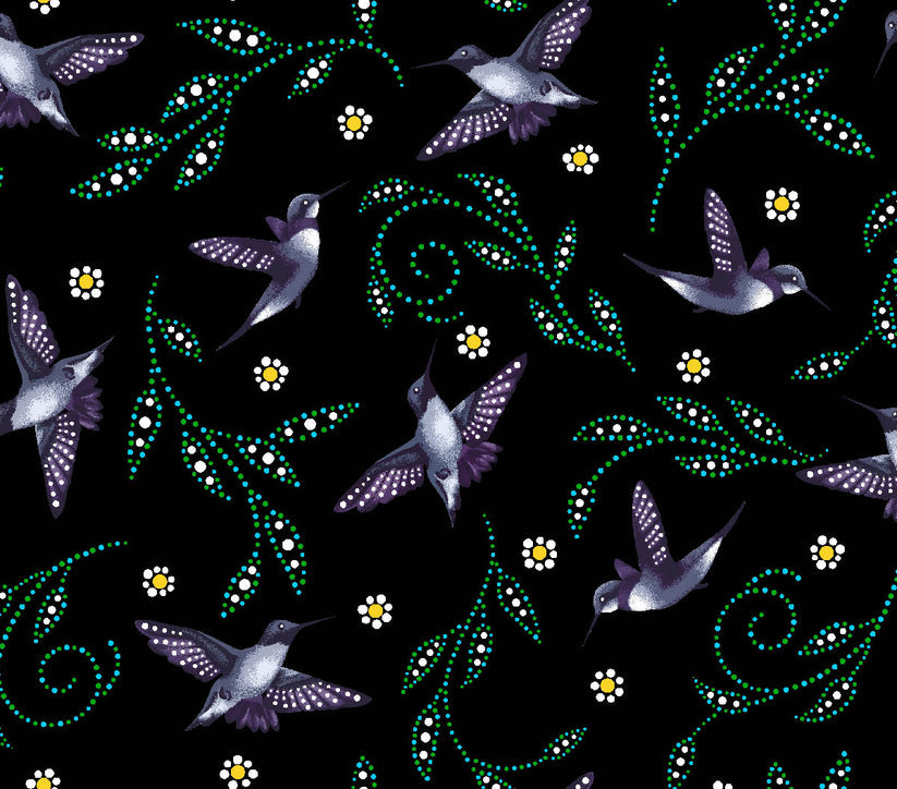 Hummingbird Fabric Betty Albert