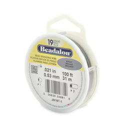 BEADALON 19STRD .021 BRIGHT 100FT