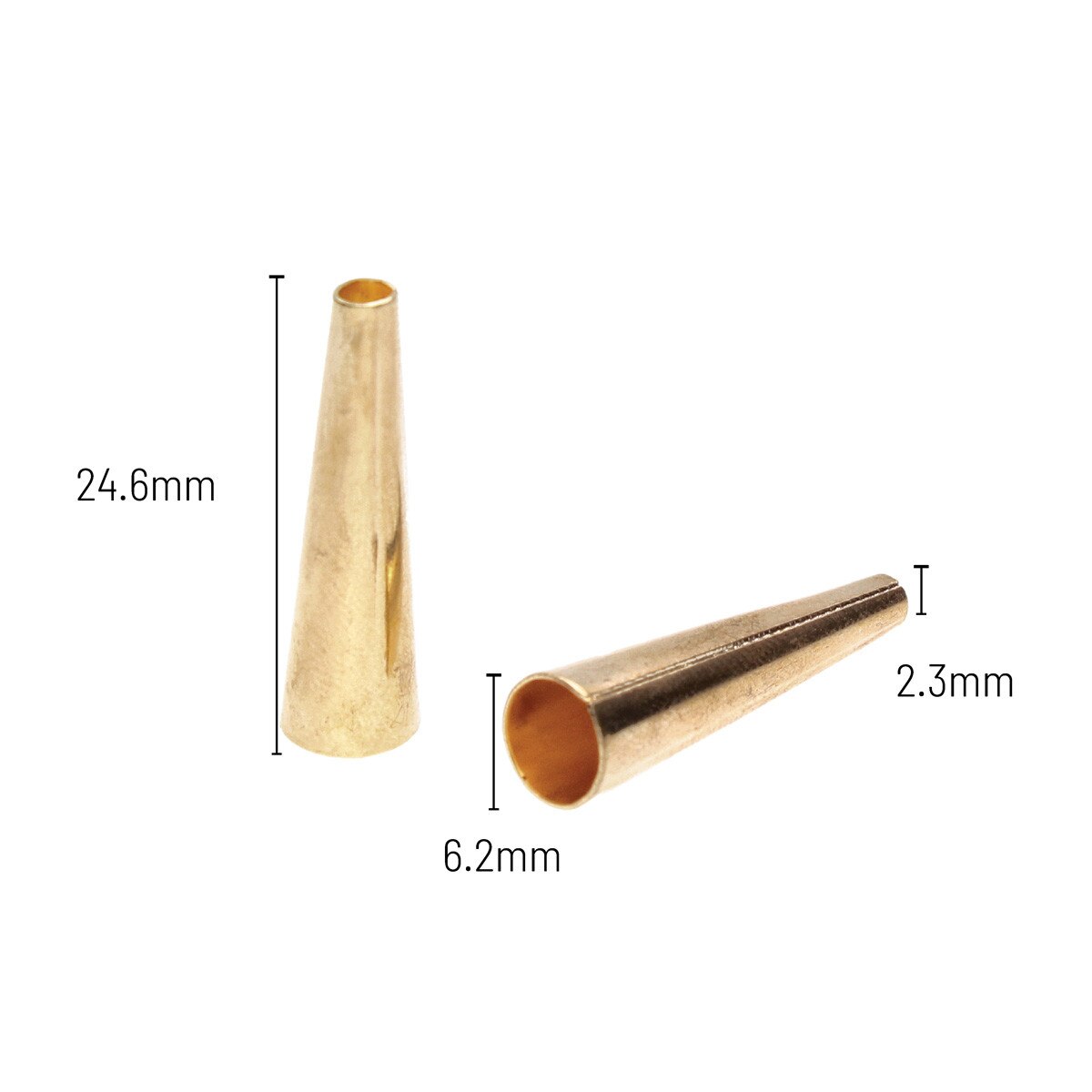 Normal Gp Cone R25 24.6MM GP METAL CONES – Mashel Trade