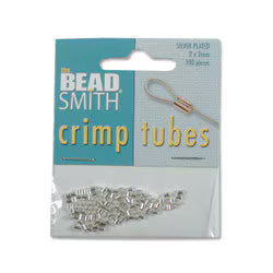 TUBE CRIMP 2X2MM SILVER
