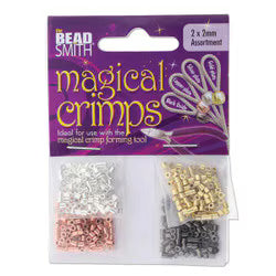 TUBE CRIMP MAGICAL ASST 2MM 4 COLORS CD/500 PCS
