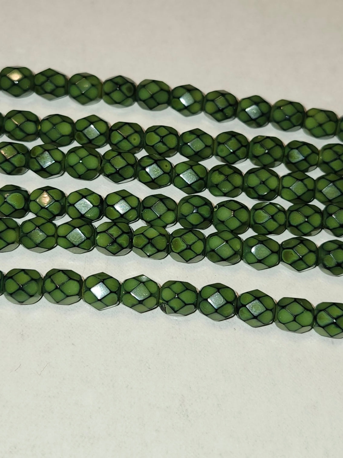 6mm Round Fire Polished Czech Beads