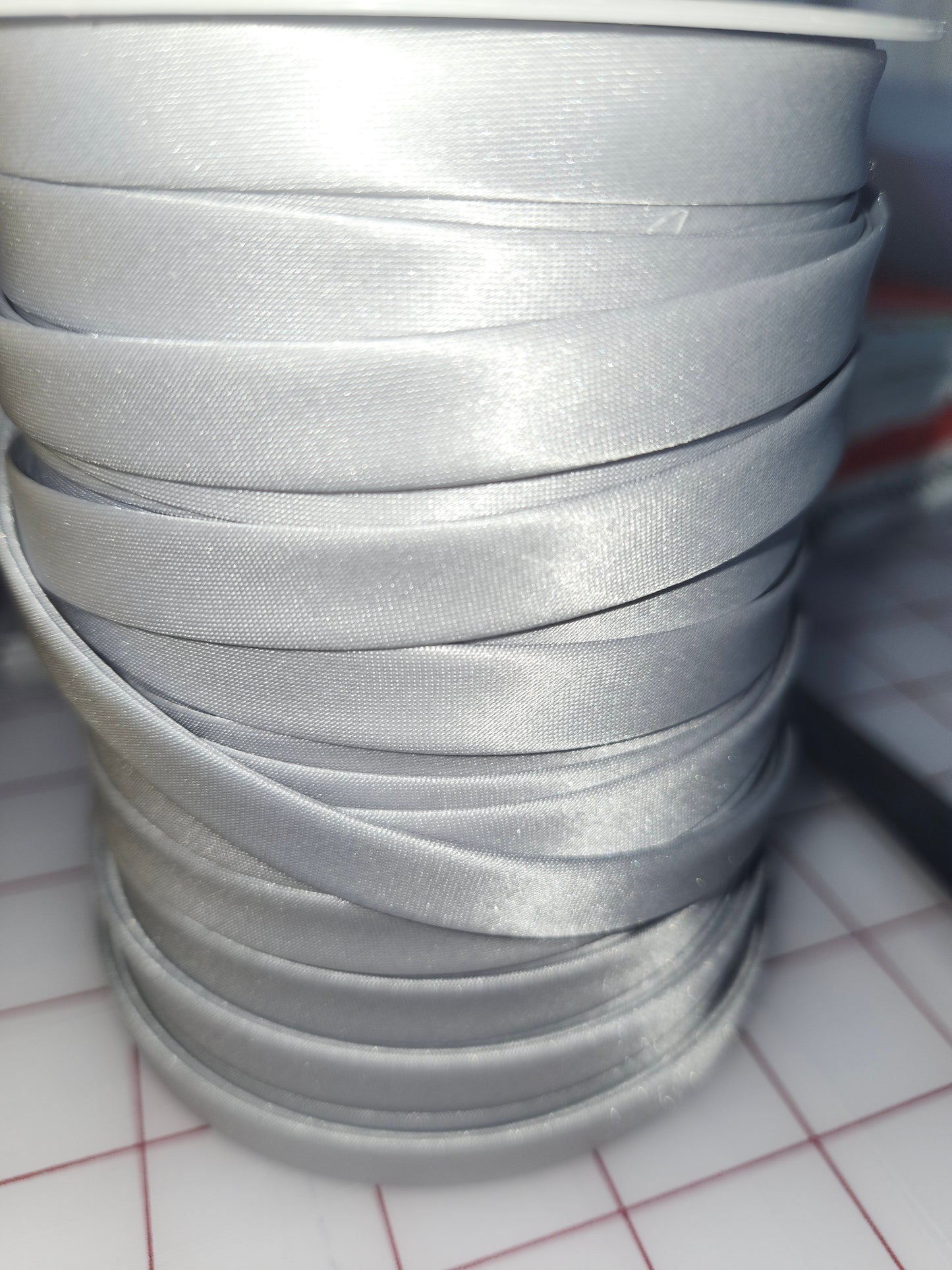 1/2" Double Fold Bias Satin