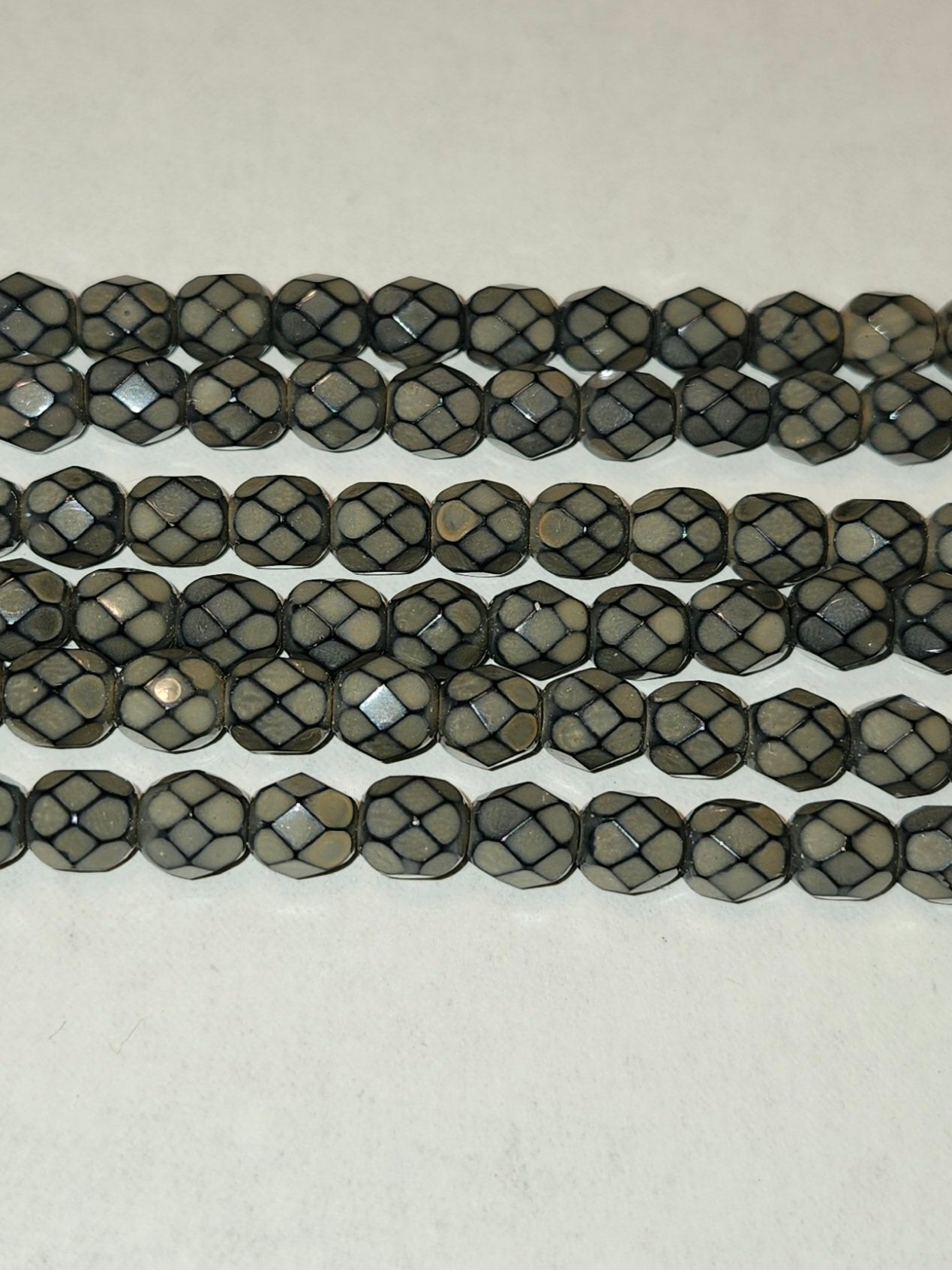 6mm Round Fire Polished Czech Beads