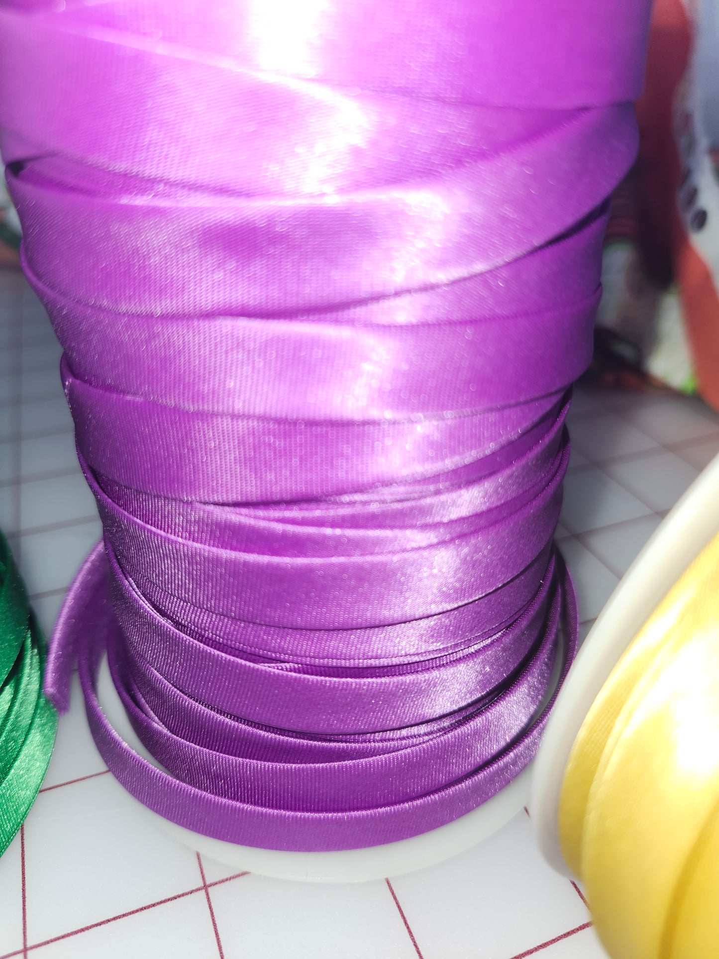 1/2" Double Fold Bias Satin